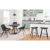 Sapphtopaz Round Dining Table Kitchen Table Industrial Dining Table in Antique Metal and Wood for Dining Room, Small Spaces - 3 of 4