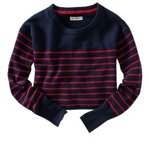 Aeropostale Womens Long Sleeve Opposite Stripe Knit Sweater - 1 of 1