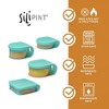 Silipint: Silicone Go Go Bowls: Set Of 4: Aurora - Sizes: 10, 20, 30 oz & Sandwich Size - 2 of 4