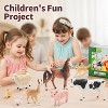 8-Piece Realistic Farm Animal Figurines Set, Plastic Barn Toys with Horse, Cow, Sheep and Pig - 2 of 4