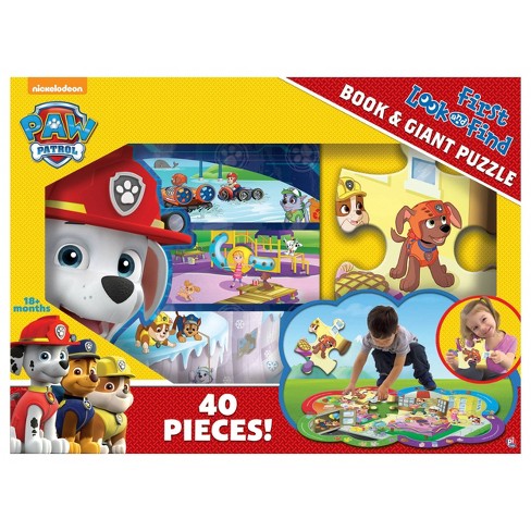 Paw Patrol My First Look And Find Book And Giant Puzzle Box Set
