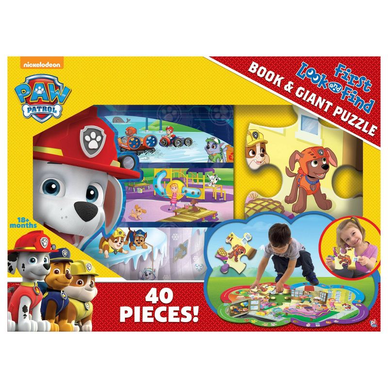 PAW Patrol My First Look and Find Book and Giant Puzzle Box Set - 40pc, 1 of 6