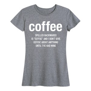 Women's - Instant Message - Coffee Eeffoc Short Sleeve Graphic T-Shirt - 1 of 4