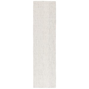 Ebony EBN131 Handmade Tufted Runner Rug - Grey/Ivory - 2'-3" X 9' - Safavieh - 1 of 4