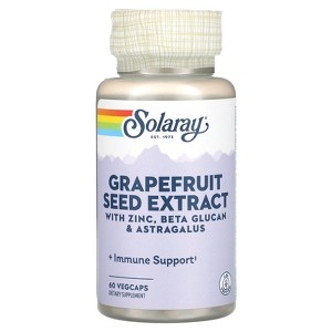 Solaray Grapefruit Seed Extract, 60 VegCaps - 1 of 2