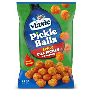 Vlasic Pickle Balls Spicy Dill Pickle Flavored Corn Puffs - 6.5 oz