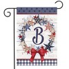 American Wreath Monogram B Everyday Garden Flag 18" x 12.5" Briarwood Lane - 2 of 4