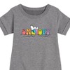 - Peanuts - Snoopy's Beach Ball Graphic Short Sleeve Fleece Dress - 2 of 4