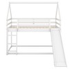 NicBex Twin Size Bunk Bed with Full-Length Guardrail and Slide,House Shape Loft Bed with Built-in Ladder,Noise Reduced Bunk Beds for Bedroom - 4 of 4