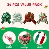 Joyfy 24pcs Wrap Ribbon Pull Bows, Easy and Fast Gift Wrapping Accessory for presents, Bows, Baskets, Wine Bottles Decoration - 4 of 4