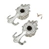 Unique Bargains Curtain Holdbacks Windmill Design Hooks Zinc Alloy 5.51"x2.56" 1Pair - 4 of 4