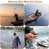 LakeForest"6ft Radius Heavy Duty Cast Net with Chain Sinkers – Easy Throw Bait Trap for Fishing"White - 4 of 4