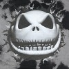 Seven Times Six Nightmare Before Christmas T Shirt Mens Jack Front And Back Print Tie Dye Tee Multicolured - 2 of 4