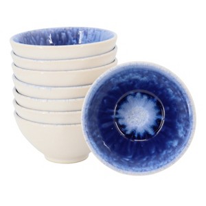 Meritage Windsor 8 Piece 6 Inch Round Stoneware Footed Bowl Set - 1 of 4