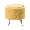 Alina Storage Bench with Metal Legs for Bedroom | ARTFUL LIVING DESIGN - 4 of 4