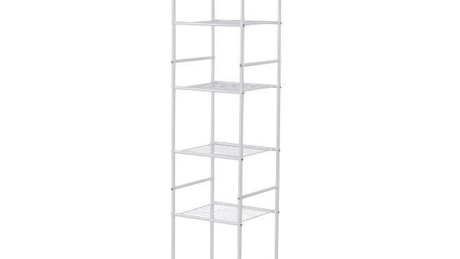 Honey-Can-Do 6-Tier Bathroom Storage Shelving Unit White, 2 of 11, play video
