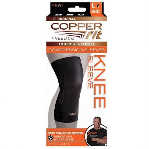 2 PACKS Copper Fit Pro Series Performance Compression Knee Sleeve Brace L XL 
