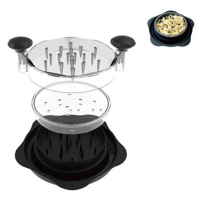 Attop Kitchen Chicken Chopper with Strong Grip, Suction Cup, and Non-Slip Base | Large Meat Chopper for Chicken Breast, Pork, and Beef (Black)