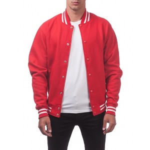 Pro Club Men's Varsity Heavyweight Fleece Baseball Jacket - 1 of 4