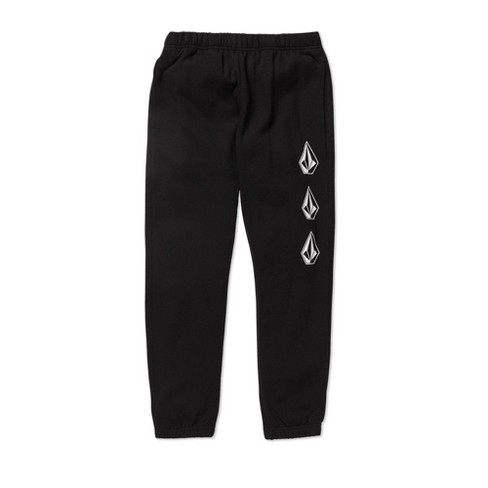 Volcom Boys Iconic Stone Fleece Pants, Black - L : Target