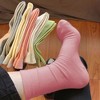 Alilang Women's Slouchy Ankle Socks Soft Solid Cotton for Casual Comfort 2 Pairs - 2 of 4