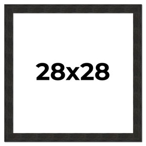 PosterPalooza | Square Contemporary Black Picture Frame - UV Acrylic, Foam Board Backing, Hanging Hardware - 1 of 4