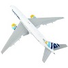 Boeing 777-200ER Commercial Aircraft with Flaps Down White w/Stripe 1/400 Diecast Model Airplane by GeminiJets - 3 of 4