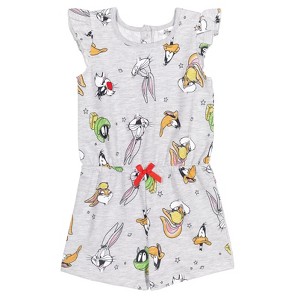 SPACE JAM Looney Tunes Space Jam Girls Sleeveless Romper Little Kid to Big Kid  - 1 of 4