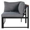 Maggift Outdoor Patio Seating Sets, Unique Design, Ideal for Conversations, Perfect for Gardens and Living Spaces, Gray, 109.8"*32.7"*29.1" - 3 of 4