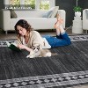 Washable Runner Rug with Border, Non-Slip Low-Pile Hallway Carpet for Kitchen Laundry Bathroom, Stain Resistant Soft Indoor Rug - 4 of 4