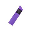 JAM Paper Plastic Sliding Pencil Case Box with Button Snap Purple 2166513300 - 3 of 4