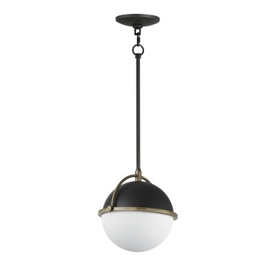 Maxim Lighting Duke 1 - Light Pendant in  Black/Weathered Brass