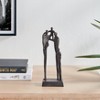 Danya B Brown Cast Iron Abstract Family of Four Together Sculpture - Tabletop Figurine For Desks, Accent Tables, or Shelves - 2 of 4