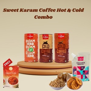 Shastha Essential Combo – Murukku, Seedai, Halwa, Cothas Filter Coffee Decoction & Cold Coffees [Bon Bon / Mocha / Badam] + Free 60g Pickle Pkt - 1 of 4