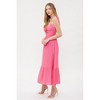 August Sky Women's Rosette Sweetheart Midi Dress - 3 of 4