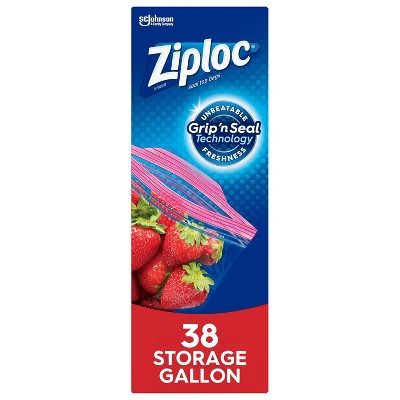 Ziploc Storage Gallon Bags - 38ct : Target