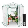 EAGLE PEAK 6.6x6.6 ft Hexagon Pop up Greenhouse, Portable Walk-in Grow Tent, All-Weather Plant Shelter - 2 of 4