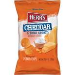 Herr's Cheddar & Sour Cream Ridged Potato Chips - 7.75oz