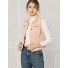 INSPIRE CHIC Women's Buttoned Washed Denim Vest with Faux Chest Flap Pockets - 4 of 4