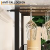 3-Tier Bar Cabinet with Detachable Wine Rack, Adjustable Shelves, Glass Holders, Buffet Sideboard for Dining Room Kitchen Living Room - 4 of 4