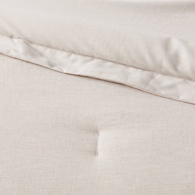Threshold Full/Queen Cotton Linen Chambray Comforter & Sham Set Blue - Threshold™: Woven Bedding Sets, OEKO-TEX Certified — фото 4