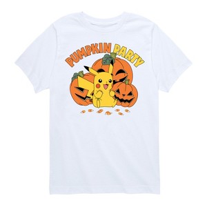 Boys' - Pokémon - Pikachu Halloween Pumpkin Party Short Sleeve Graphic T-Shirt - 1 of 4