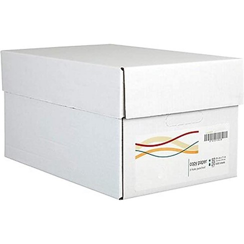 Copy Paper, 92 Bright, 20 lb, 8.5 x 11, White, 500 Sheets/Ream, 10  reams/case