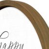 Creative Products Happy in a Million Little Ways 20 x 20 Round Brown Framed Print - 3 of 4