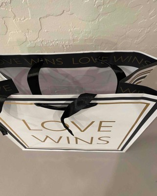 Medium Square 'love Wins' Gift Bag - Spritz™ : Target