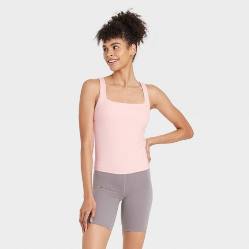 Women's Everyday Soft Square Neck Support Tank Top - All In Motion™ - image 1 of 4