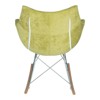 LeisureMod Willow Nursery Rocking Chair in Velvet Upholstery - Eiffel Ash Wood Base, Plus Comfort, Perfect for Nurseries - 4 of 4
