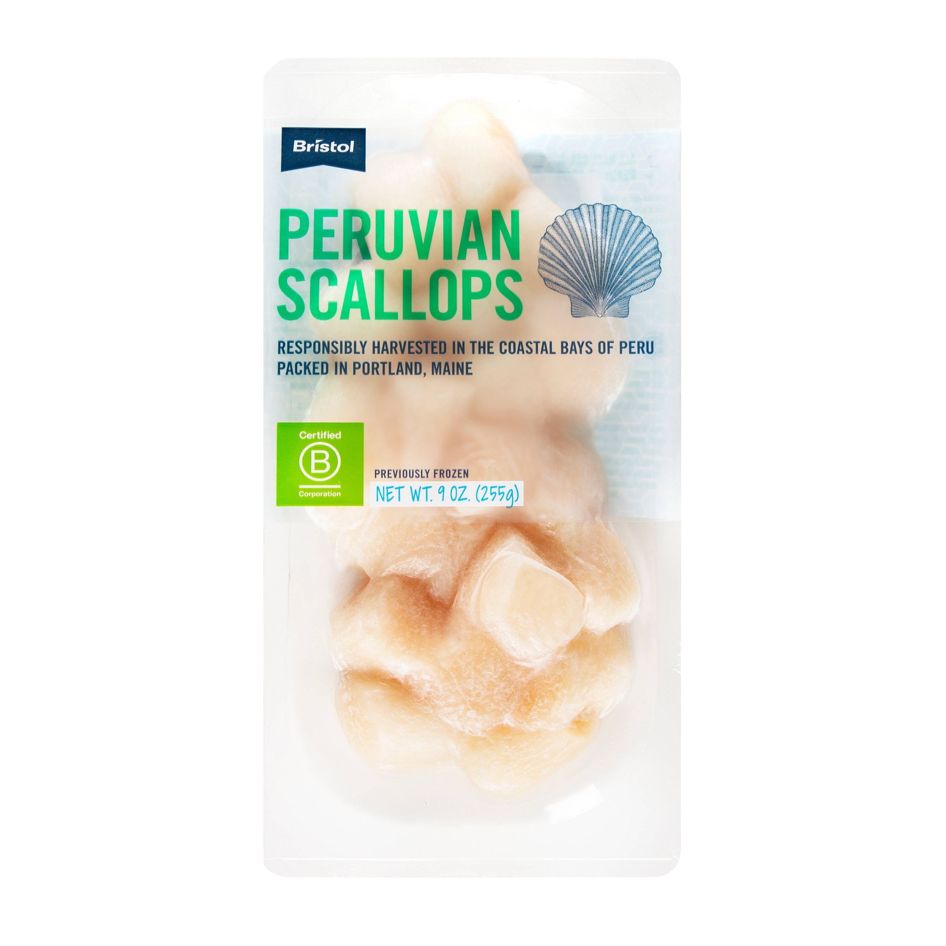 My Fish Dish Grab & Go Bay Farm Raised Raw Scallop Frozen - 9oz