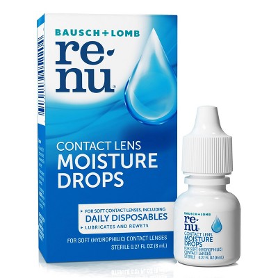 Renu MultiPlus Lubricating/Rewetting Contact Lens Drops - .27 fl oz