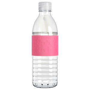 Copco Hydra Water Bottle 16.9 Ounce Non Slip Sleeve BPA Free Tritan Plastic Reusable - 1 of 4